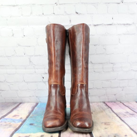 NICOLE Boho Tall Riding Boots Side Zip Shoe 7.5 M - Picture 4 of 11